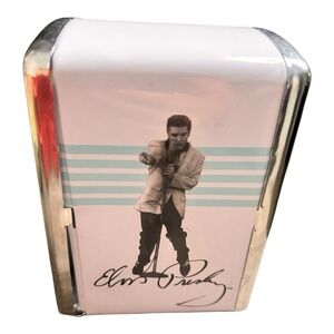 Elvis Presley Metal Napkin Holder Retro Diner Style Chrome Kitchen Decor